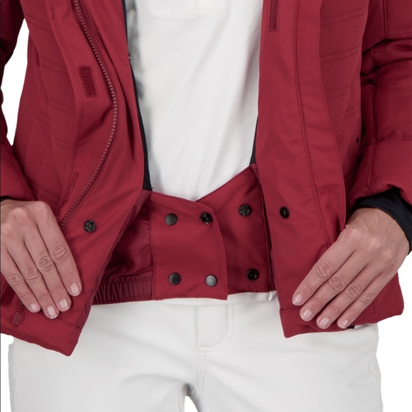 NWT Obermeyer Tuscany II Ski Jacket Size 12 Maroon - Picture 14 of 16